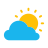 Logo of FediMeteo: a stylized sun behind a cloud